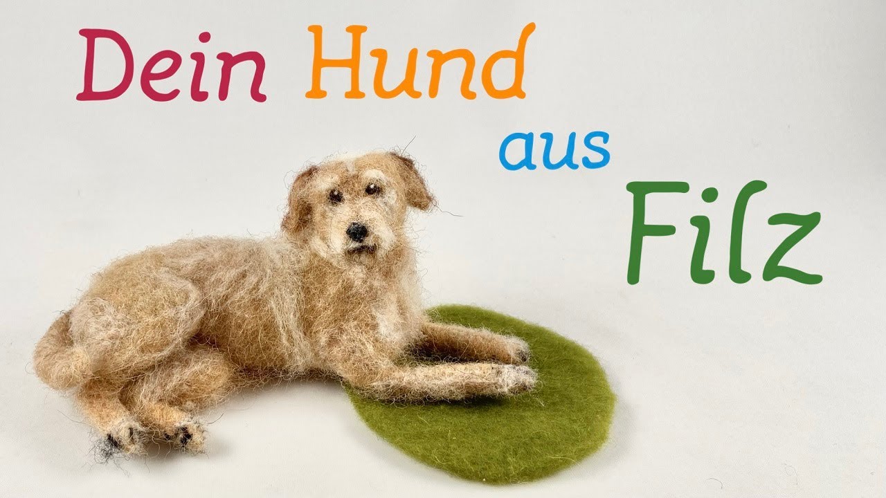 Haustier filzen lassen- Hundeportraits aus Filz