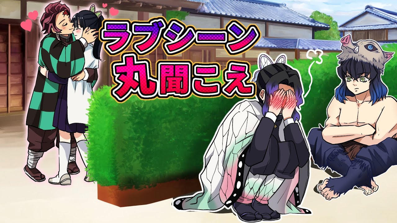 【鬼滅の刃×声真似】もしも炭治郎とカナヲが見られているとも知らずイチャイチャしたら？公開ラブシーンをみんなで鑑賞！？【炭カナ・きめつのやいば・DamonSlayer】