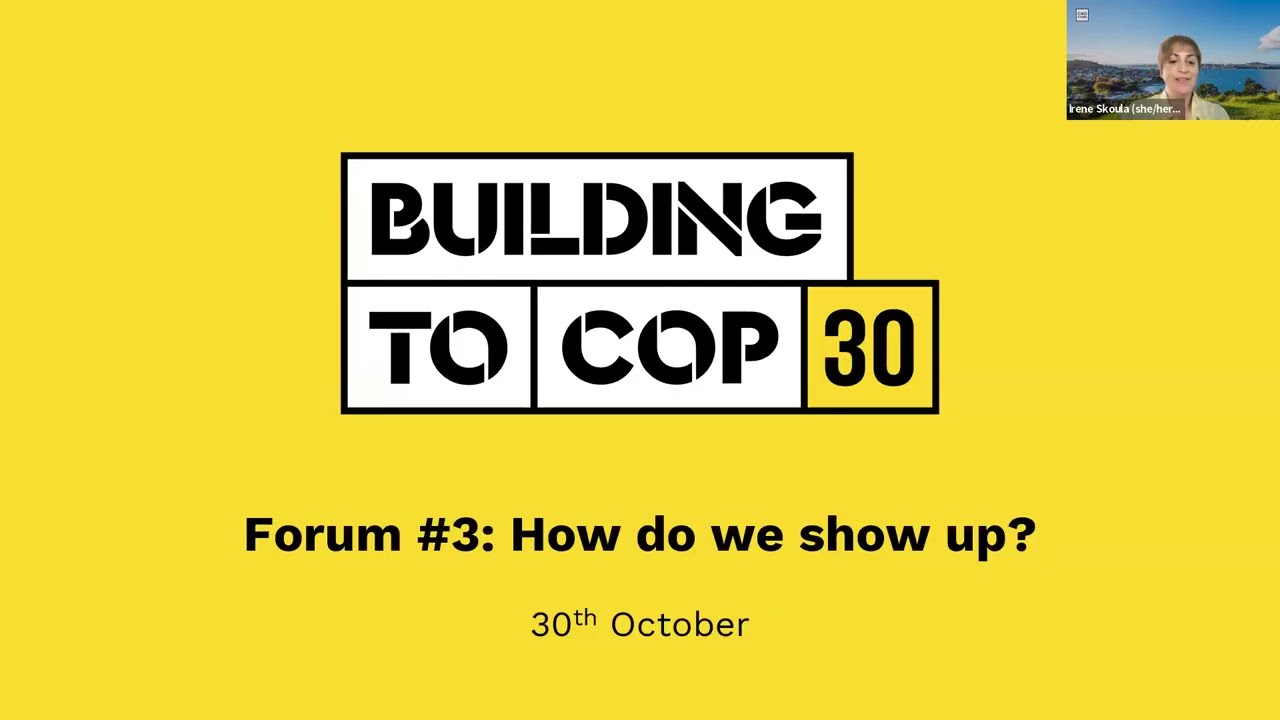 #BuildingToCOP Forum | 30 October 2025