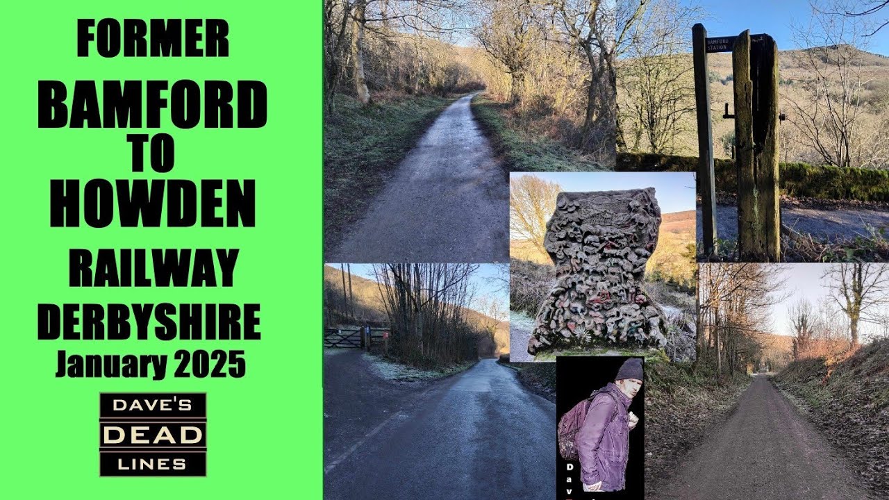 Former Bamford to Howden Railway.    Derbyshire   January 2025