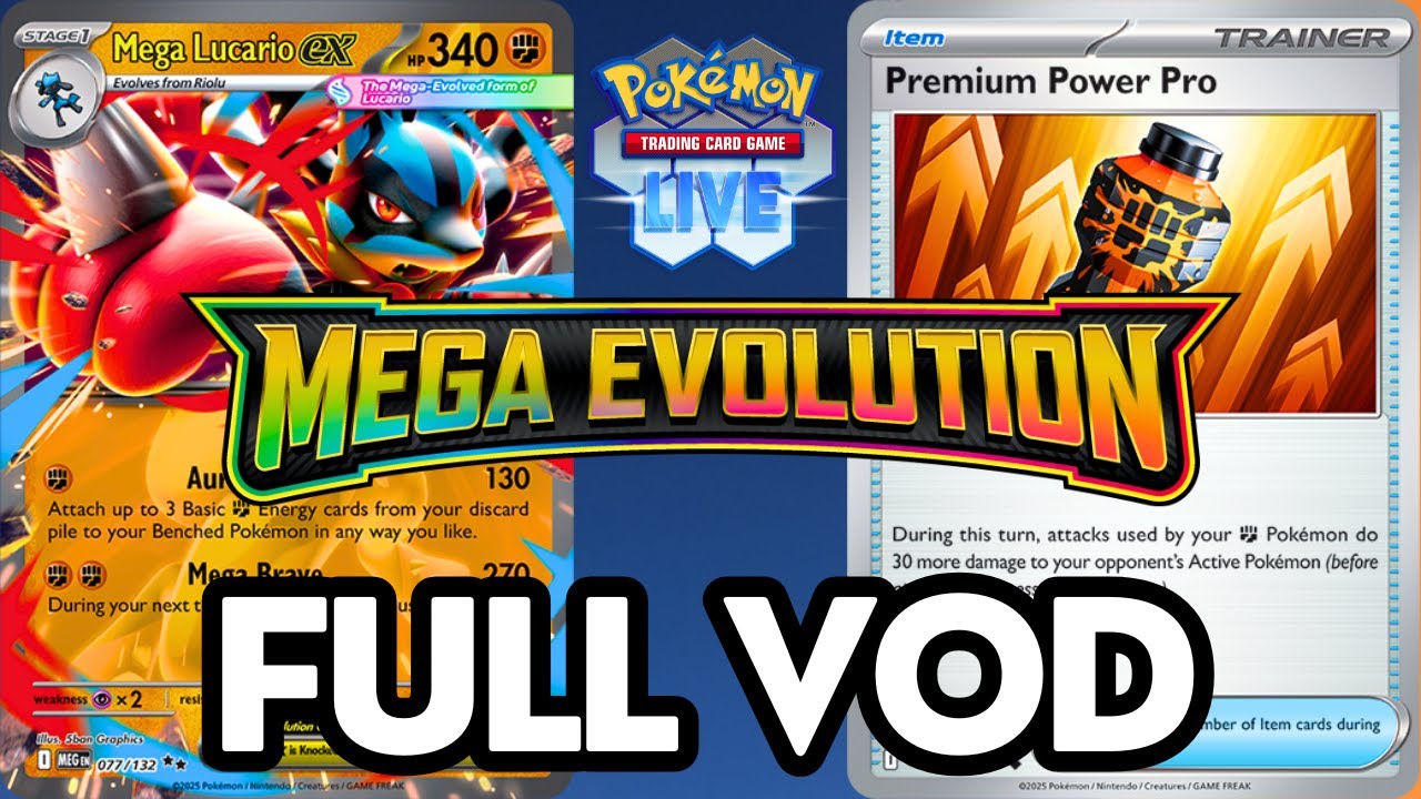 Mega Lucario ex stream from September 25th, 2025