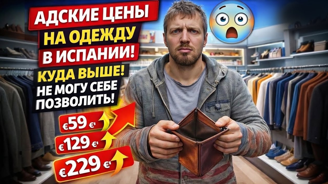 Адские цены на одежду в Испании! Куда выше! Не могу себе позволить !
