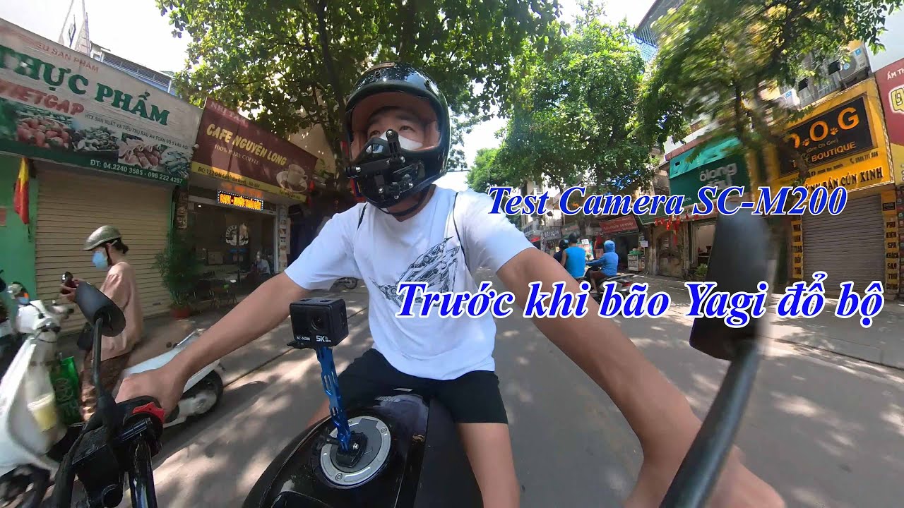 Review Camera Hành Trình Xe Máy SC M200  - Những Con Phố Đẹp Nhất Hà Nội Trước Khi Bão Yagi Đổ Bộ.