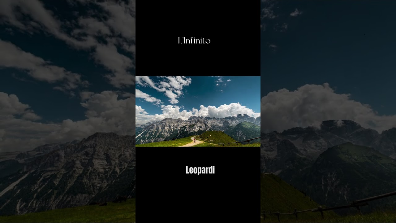 #L'infinito - Cancion #poema #poesia #poesiacantada