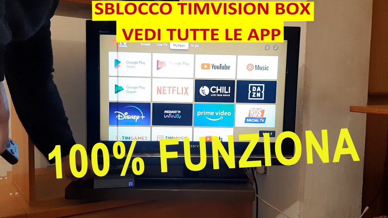 Come Sbloccare Account TIMVISION e guardare TUTTE LE APPLICAZIONI/guida completa Timvision Box