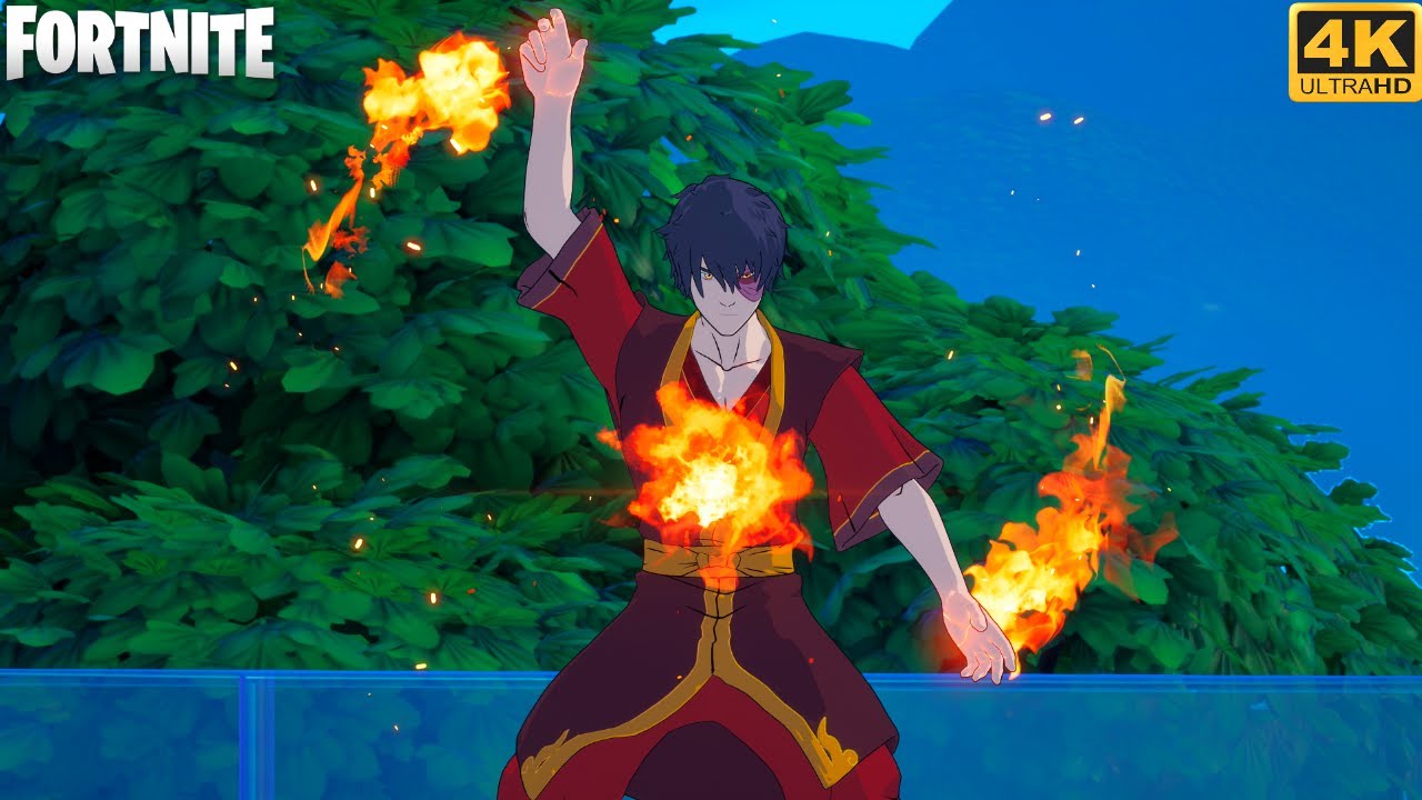 Zuko Skin Gameplay - Fortnite Chapter 6 Season 2 (4K 60FPS)