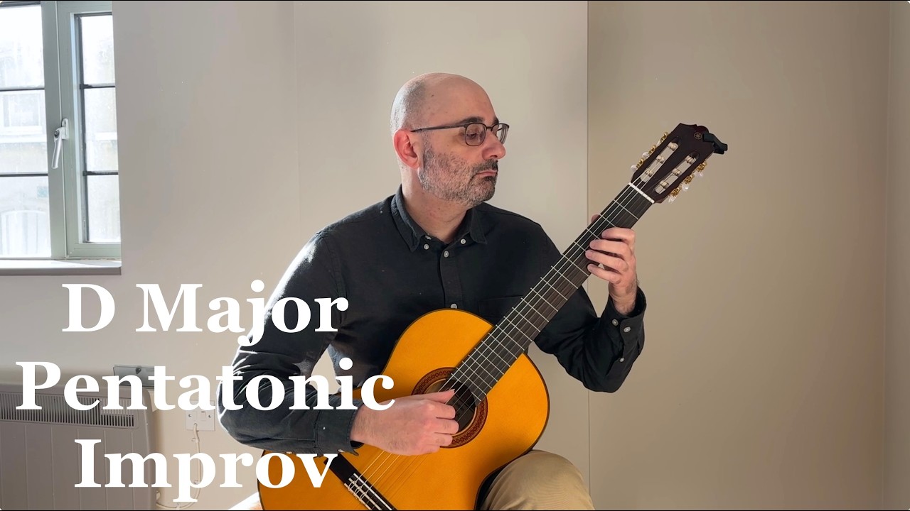 Guitar Improvisation on D Major Pentatonic