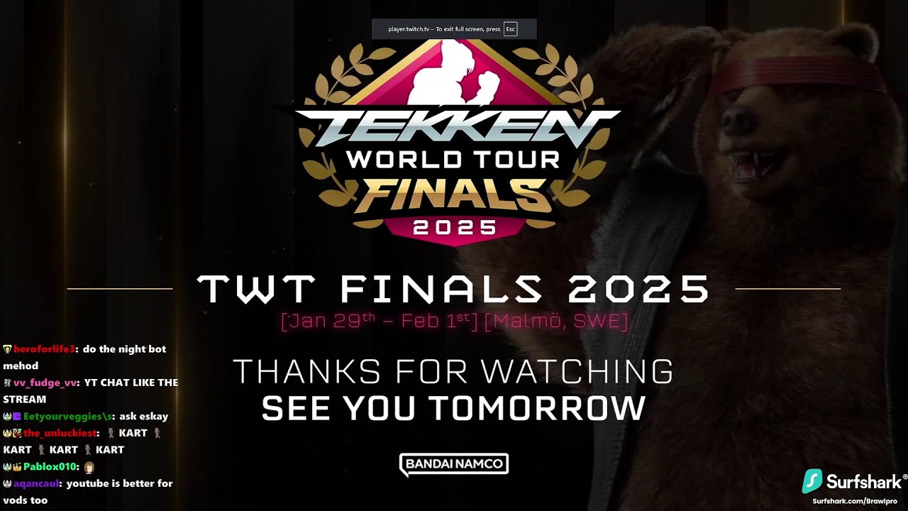 [CoSTREAM] TEKKEN WORLD TOUR FINALS  DAY 2 - GLOBAL GROUPS