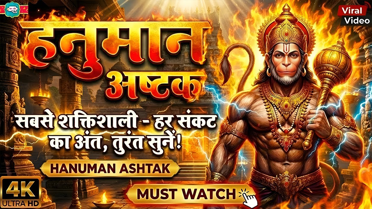 LIVE:  Sankat Mochan Hanuman Ashtak | With Lyrics | संकटमोचन हनुमान अष्टक | Hanuman Chalisa