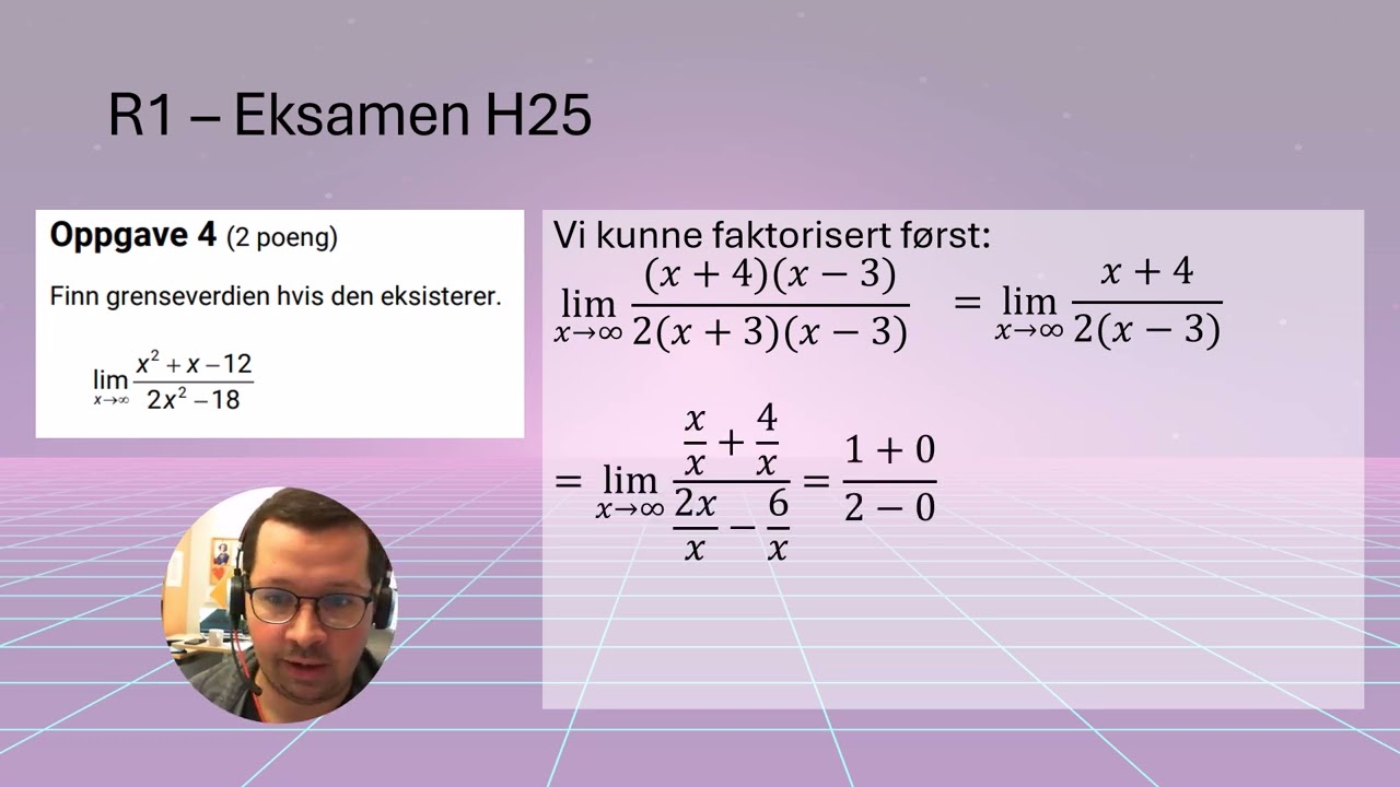 Grenseverdier - Eksempeloppgaver