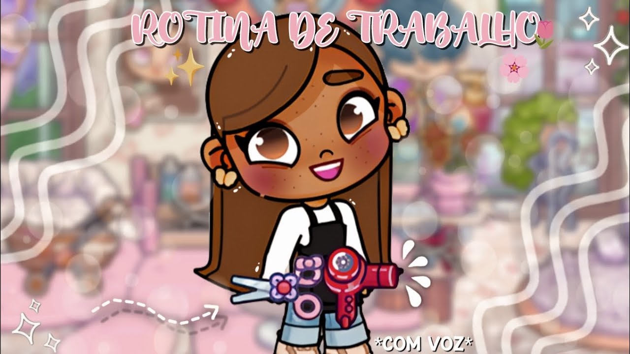 *AESTHETIC* ROTINA DE TRABALHO ✨🌸🌷!! - *COM VOZ* 📢 || AVATAR WORLD 🌎