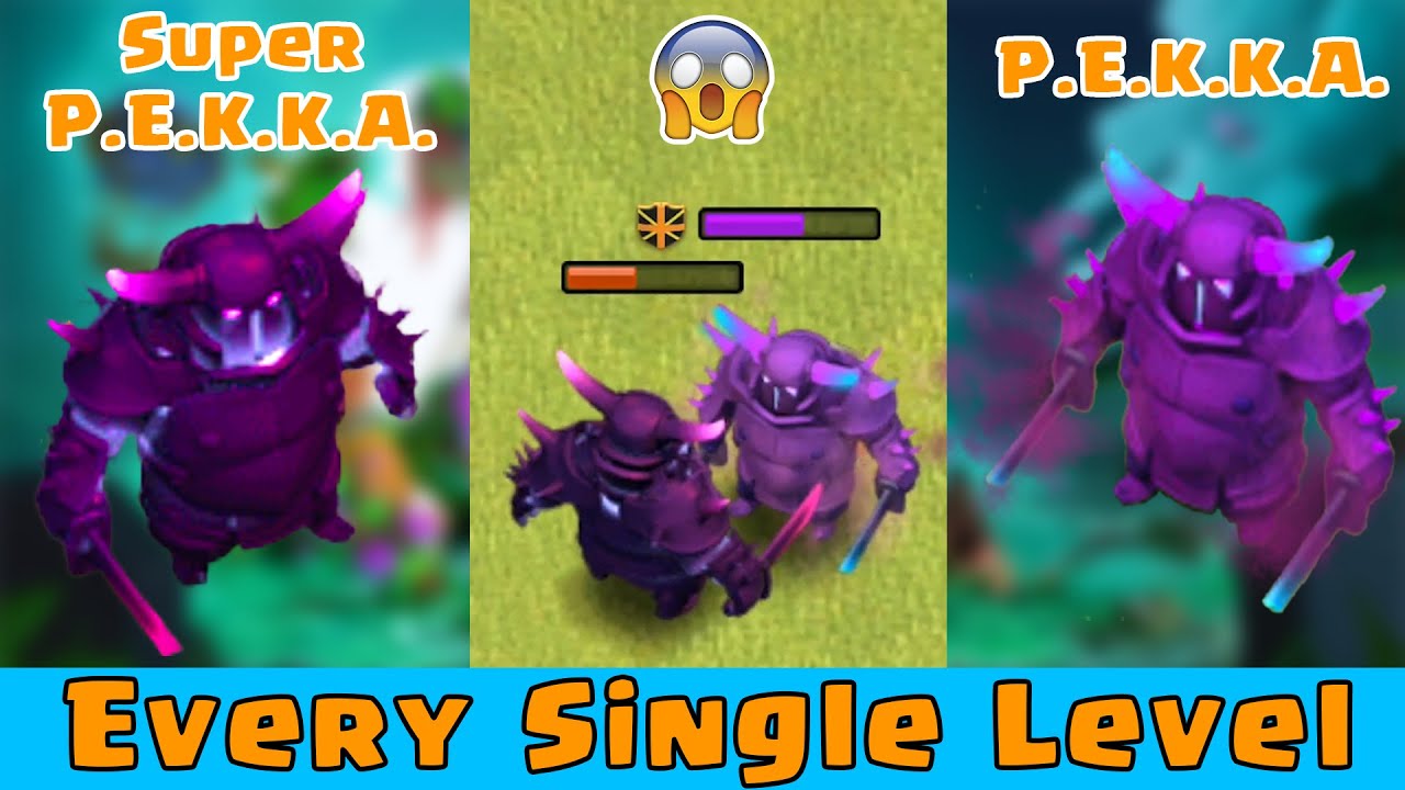 Pekka vs Super Pekka every single level comparison