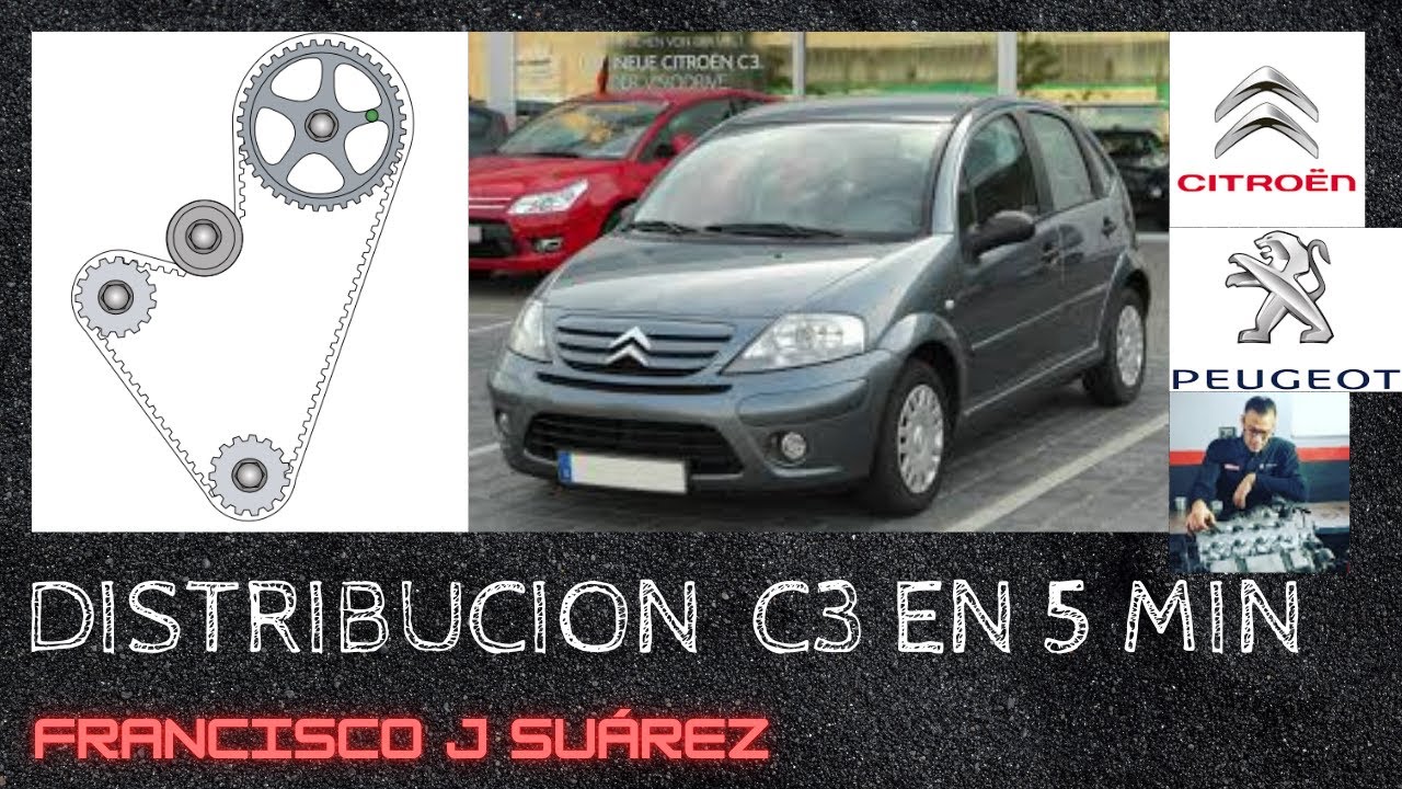 La Correa de distribución Citroen C3  EN 5 MINUTOS. 1.4 8v. KFV.