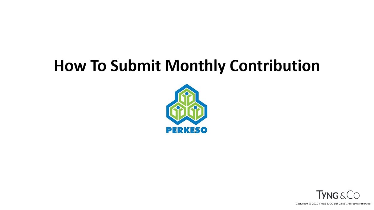 SOCSO - How to Submit Monthly Contribution