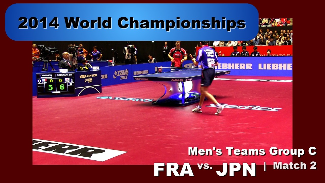 2014 WTTC Men's Team - Group C: FRA - JPN Match 2: Emmanuel Lebesson v Jun Mizutani