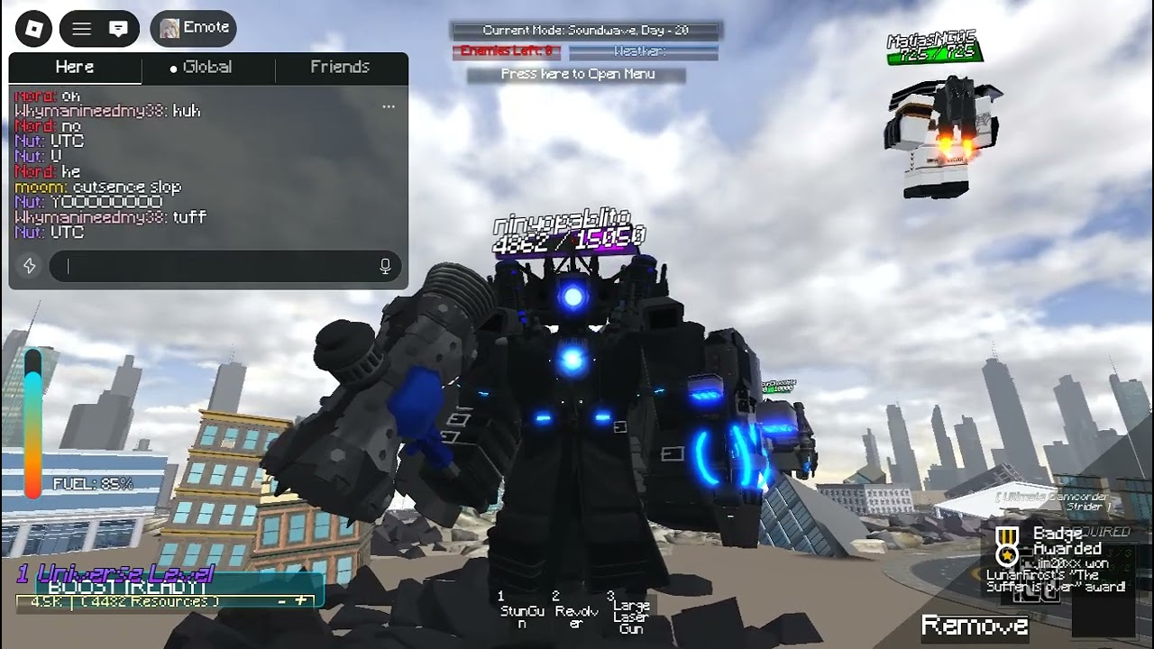 Short Soundwave Wave 20 clear cutscene TCU-RECODE