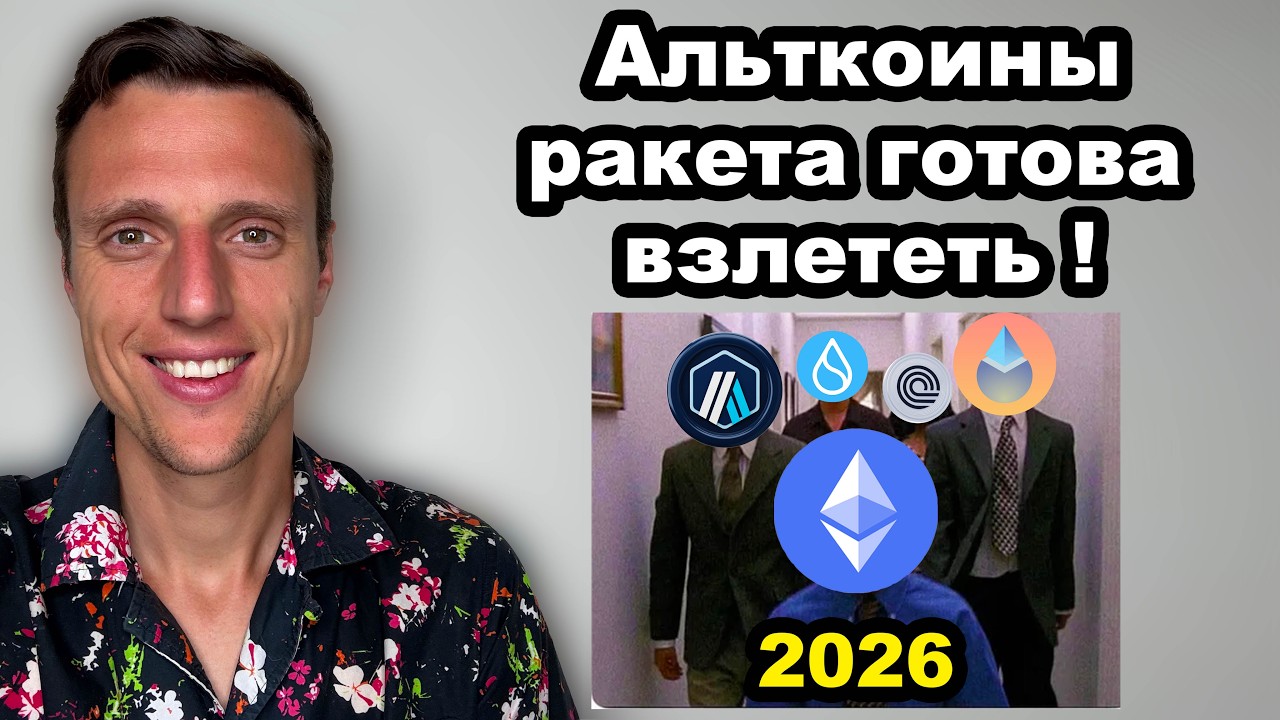 Альткоины прогноз. Ракета готовится ко взлету. Почему криптовалюты могут сильно вырасти в 2026 году.