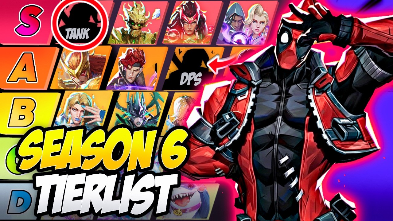 Новый рейтинг героев Marvel Rivals &mdash; 6 сезон.