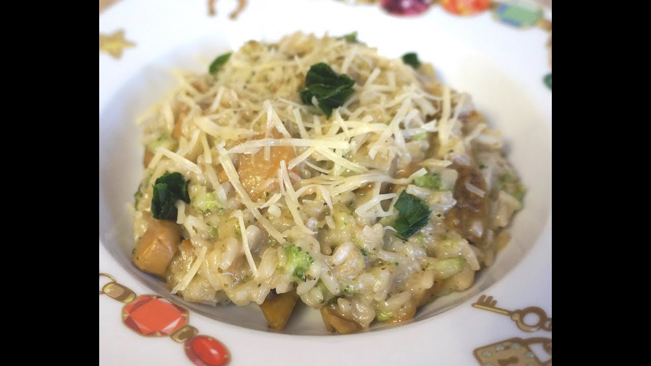 RISOTTO con SETAS BLANCAS y BRÓCOLI/Ризотто с белыми грибами и брокколи