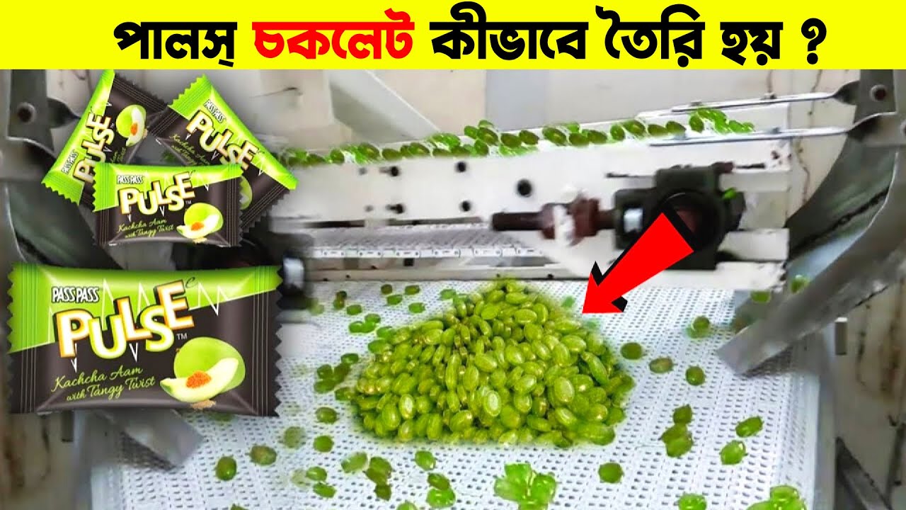 দেখুন ফ্যাক্টরিতে কিভাবে তৈরি হচ্ছে Pulse চকলেট  Pulse Chocolate Making Process 😋
