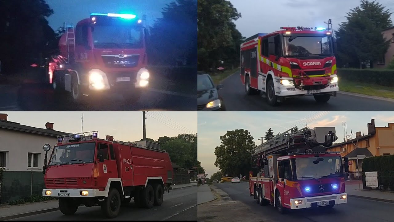 [HIT] [TRĄBY] Pożar Pałacu w Konarzewie - Ponad 15 jednostek OSP oraz JRG alarmowo na miejsce pożaru