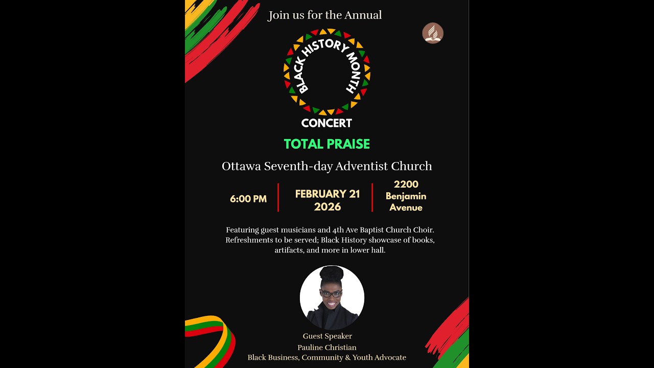 Ottawa Adventist Church Concert | February  21, 2026 |