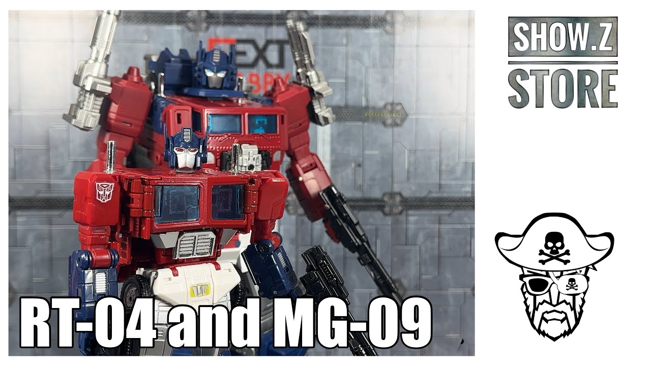 RT-04 and MG-09 KO Transformers Masterpiece MPG-09 Super Ginrai and MP-60 Ginrai (Toy Colours)