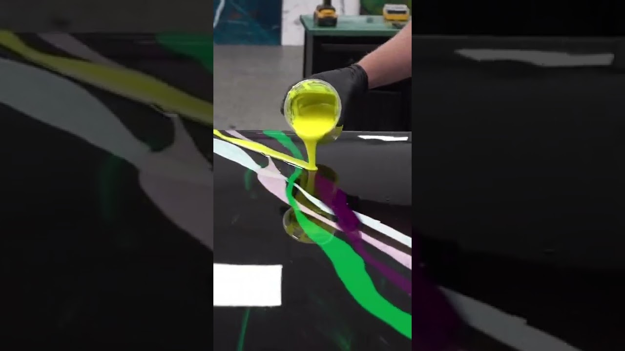 Green Goblin Epoxy Pour #countertopepoxy #epoxy #diy #resin #shorts #epoxycountertops #counter