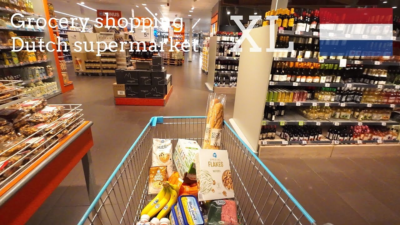 Grocery Shopping at Albert Heijn XL supermarket Hulst Netherlands