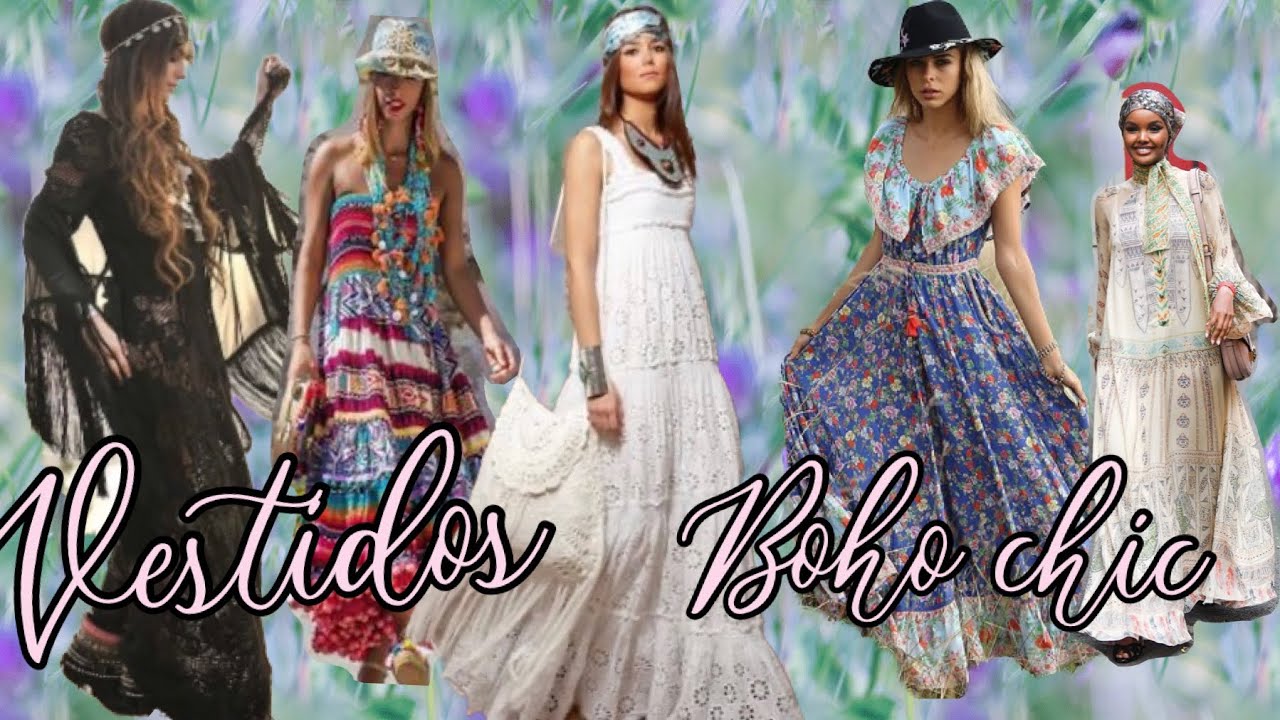 📌 Boho Chic fashion with long dresses|Moda Boho Chic|MundoModaenRevista
