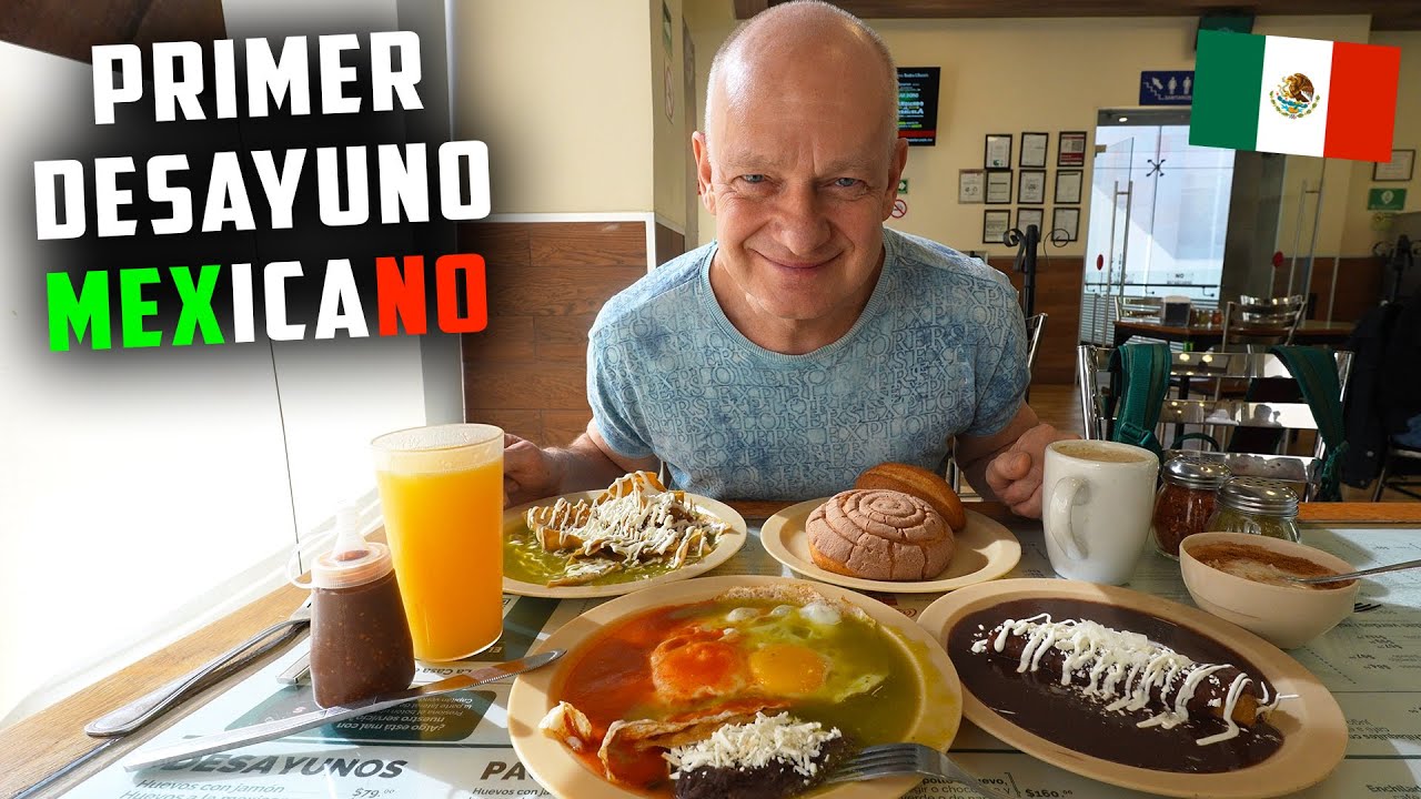 PAPÁ RUSO SE EMOCIONA CON SU PRIMER DESAYUNO en MÉXICO 🇲🇽