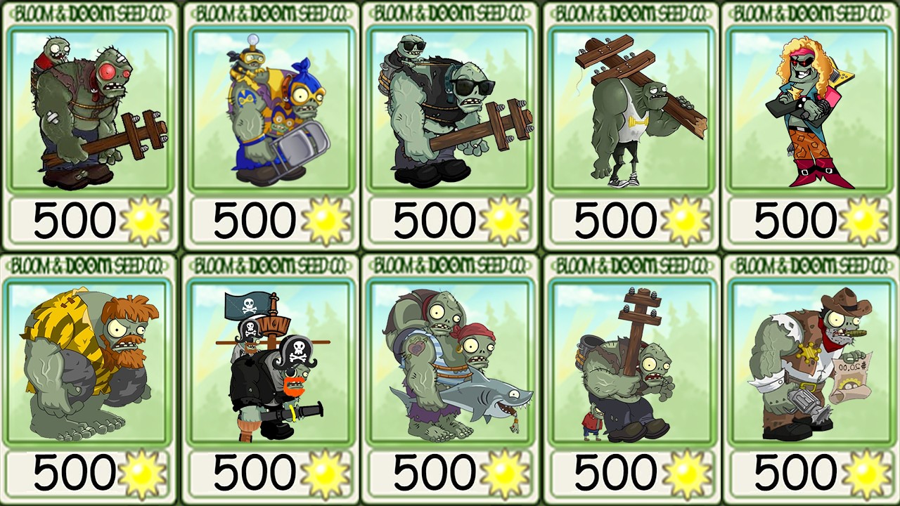 PvZ 2 Tournament Gargantuar- Gargantuar Zombies Vs Gargantuar Zombies - P5 - Who will win?