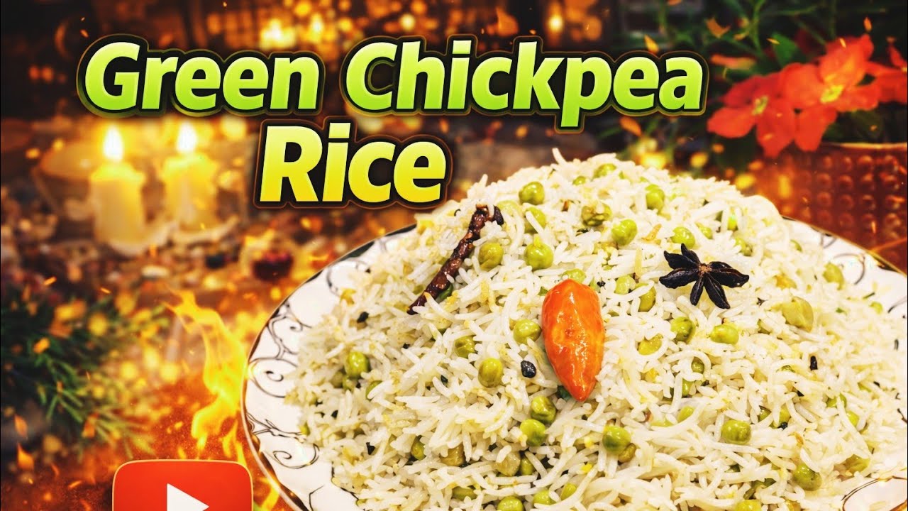 Green Chickpeas Rice by kitchen with Aden|sabz Chana pulao#zera and maithi Dana chawal#aftaari