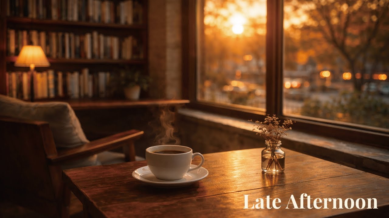 Late Afternoon Cafe Background Music ☕ Warm & Calm Ambience