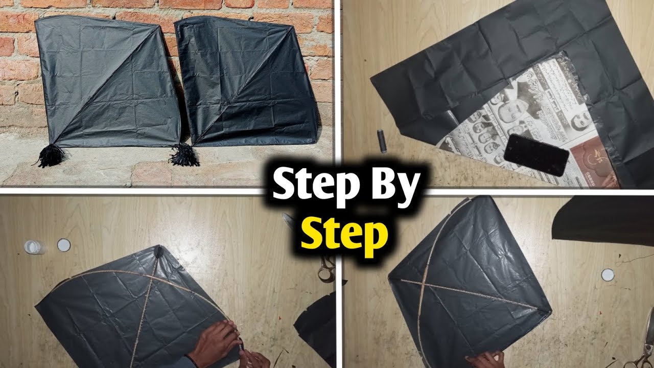How to make a kite at home||Ada pona kite making at home||New design kite making 