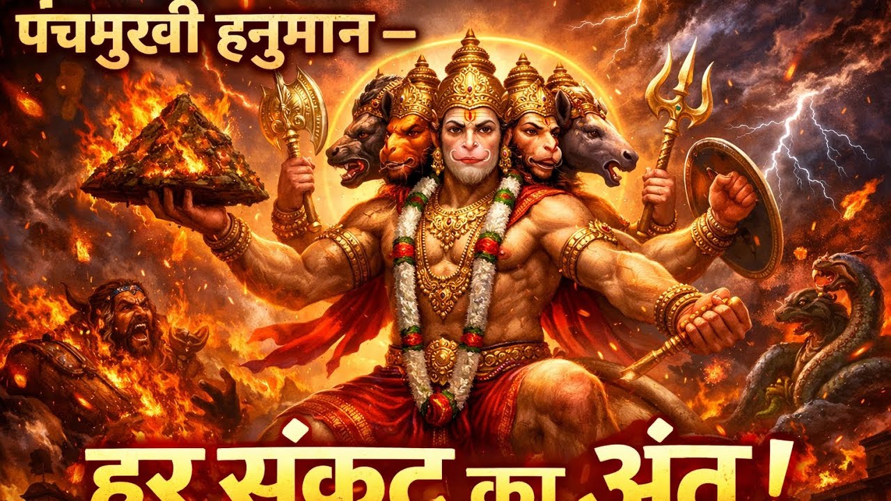 पंचमुखी हनुमान: संकटमोचन का दिव्य स्वरूप (Panchmukhi Hanuman: The Divine Protector)