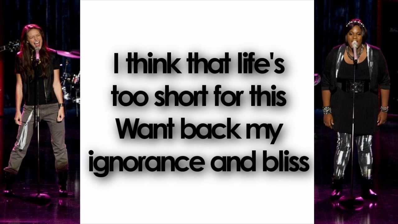 Glee - Blow Me (One Last Kiss) (Lyrics)