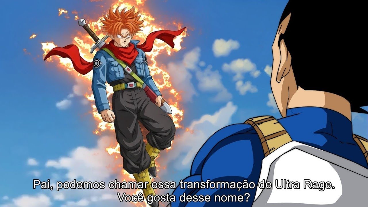 Trunks Ultra Orange reencontra Vegeta e mostra sua nova transformação - DRAGON BALL SUPER