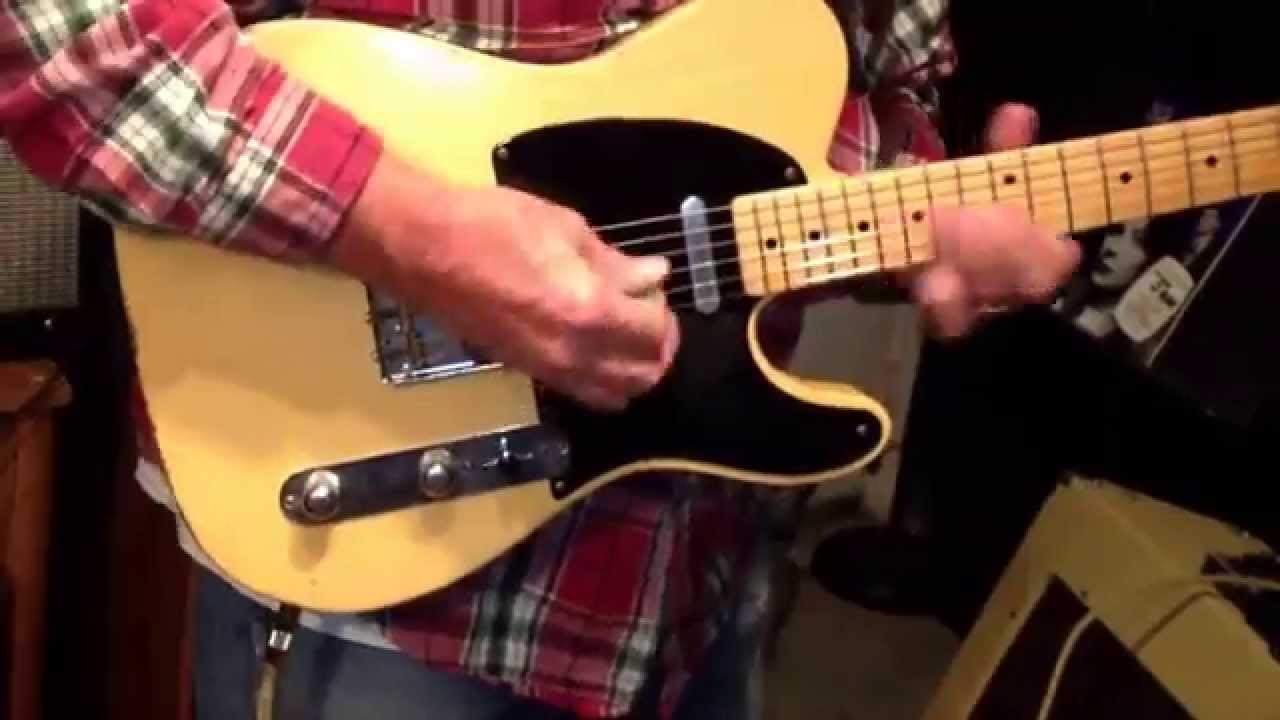 2) Cunetto John Page Fender Custom Shop Tele Blackguard One Piece Telecaster