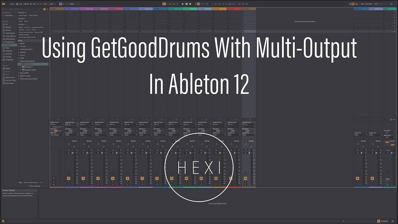 Tutorial - Using GetGoodDrums With Multi-Output in Ableton 12
