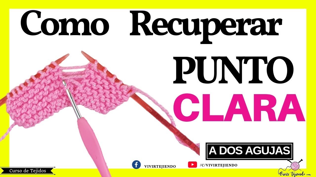 Truco a dos Agujas | Cómo Recuperar el PUNTO SANTA CLARA | Tejidos a Dos Agujas