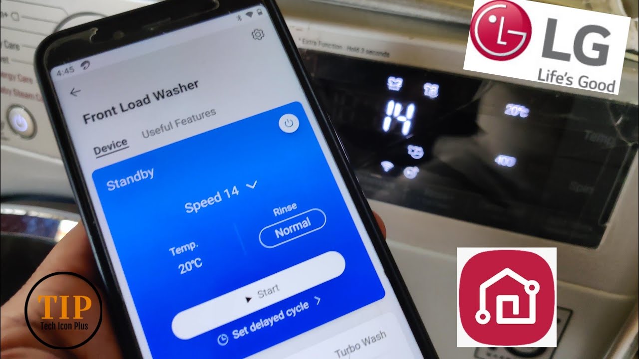 LG Smart ThinQ App Setup & Demo - Front Load Washing Machine | LG ThinQ App