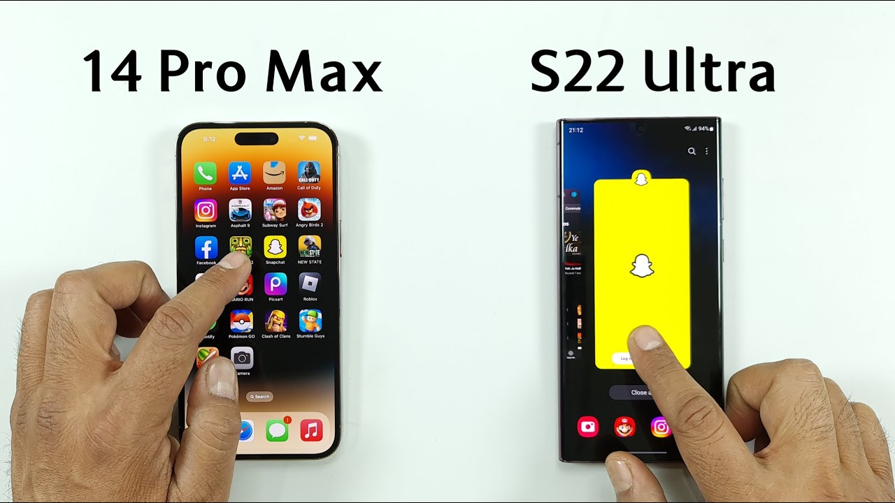 iPhone 14 Pro Max vs Samsung S22 Ultra | SPEED TEST