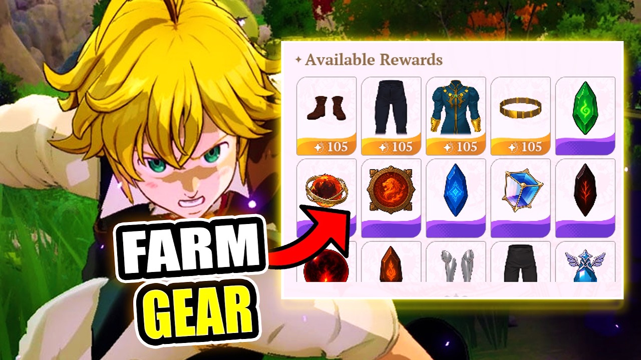 FASTEST Gear Farm Guide + HUGE Power Boost! (Seven Deadly Sins Origin F2P Guide)