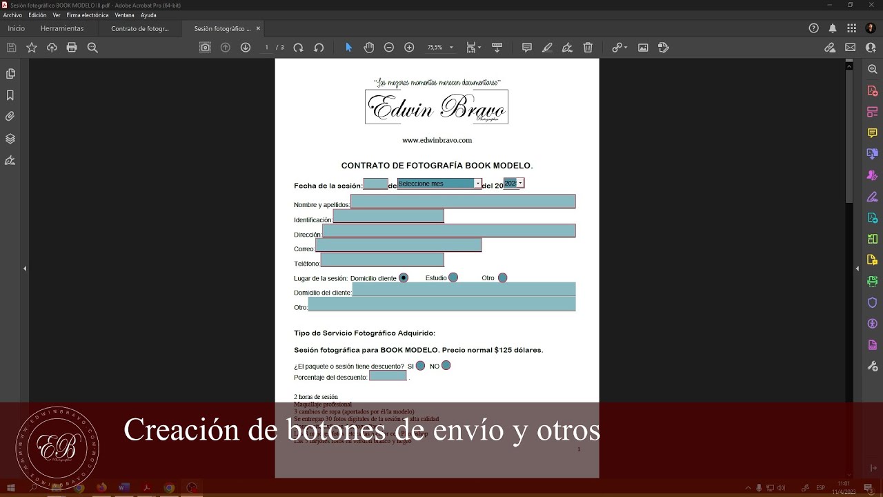 31- Creación de botones de envío y otros | Adobe Acrobat PRO 2024
