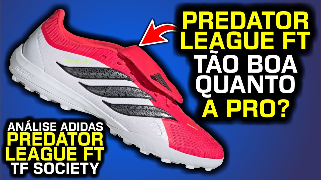 ÓTIMO custo-benefício para uma LEAGUE? - Análise chuteira society Adidas Predator League FT TF 2026