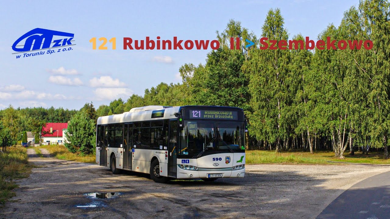 Solaris Urbino III gen. 121 Rubinkowo II ➡ Szembekowo MZK Toruń.