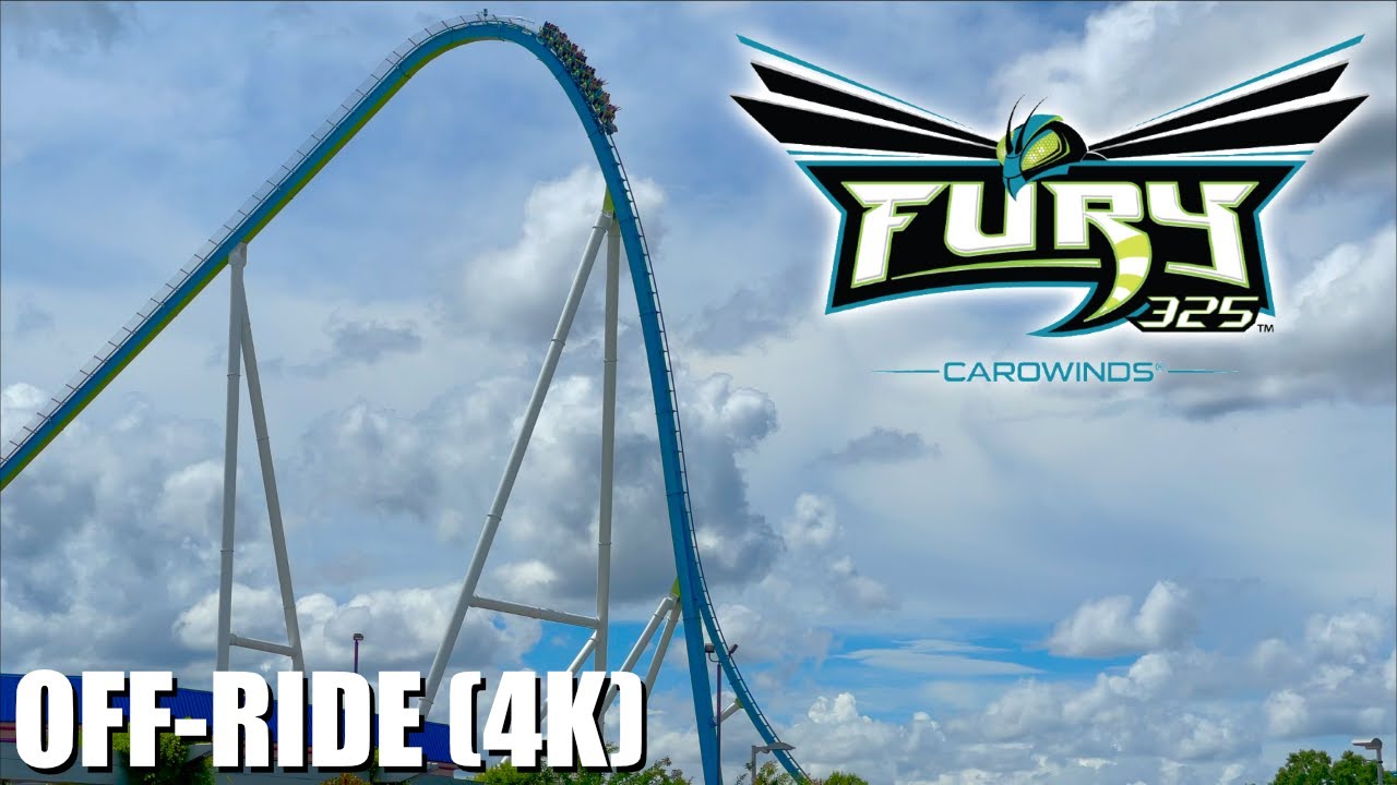 Fury 325 Off-Ride (4K) - Carowinds - Non Copyright