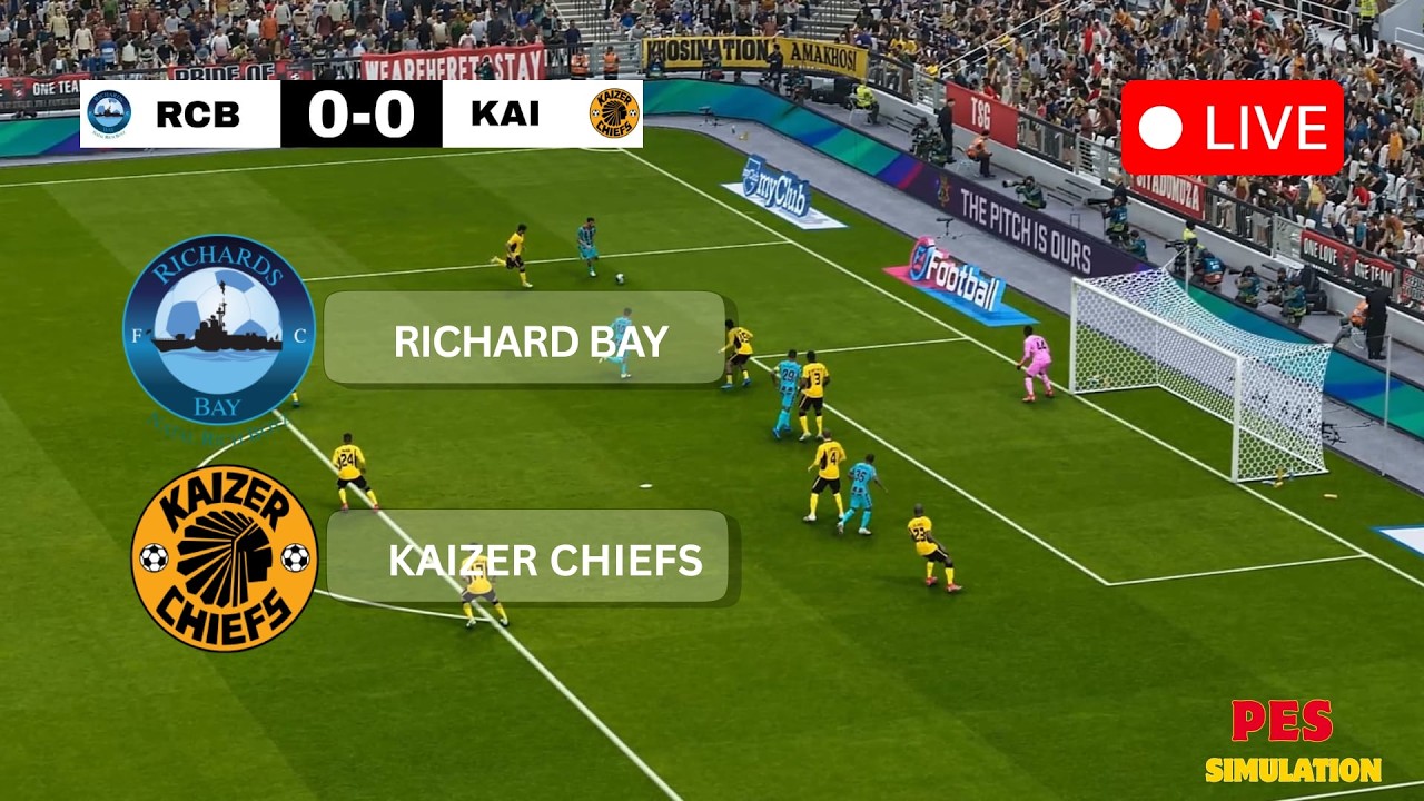 🔴 Richards Bay vs Kaizer Chiefs | Betway Premiership  2026 | PES 21 Simulation Gameplay