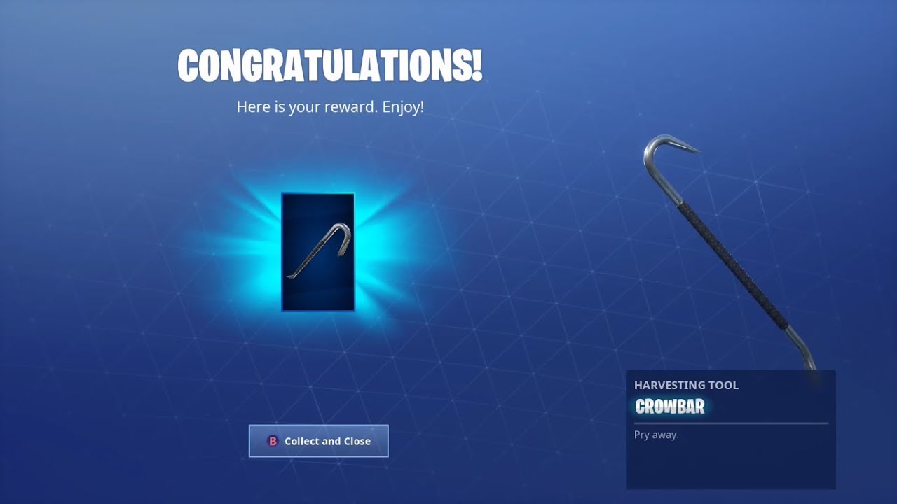 Crowbar Pickaxe Item in Fortnite! (High Stakes Challenges)